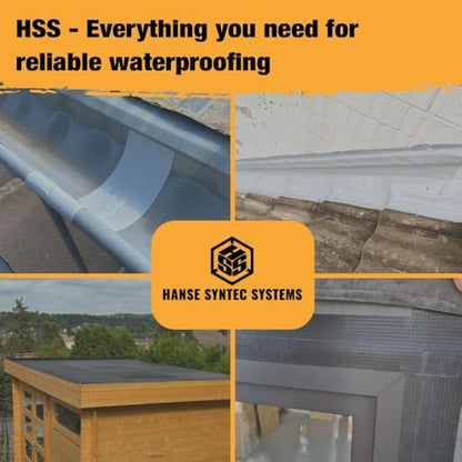 HSS Butyl Sealant Tape 4 Inch x 50 Feet Reinforced EPDM R2+