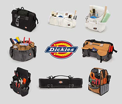 Dickies 8-Pocket Padded Tool Belt/Utility Pouch for Painters, Carpenters, and Builders, Adjustable 3-Inch Belt, Durable Canvas Construction, White - color: White