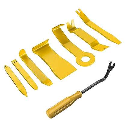 GOOACC 8PCS Auto Trim Scratch Removal Tool - color: Yellow, size: 8PCS Trim Removal