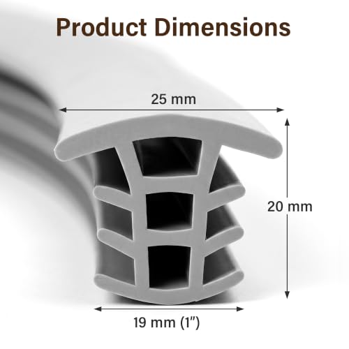 Concrete Expansion Joint Strips 100Ft EPDM Rubber 1 Inch Crack Repair Strip - size: 100 ft long and 1" Wide