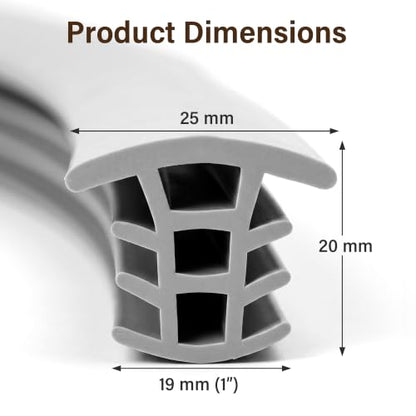 Concrete Expansion Joint Strips 100Ft EPDM Rubber 1 Inch Crack Repair Strip - size: 100 ft long and 1" Wide