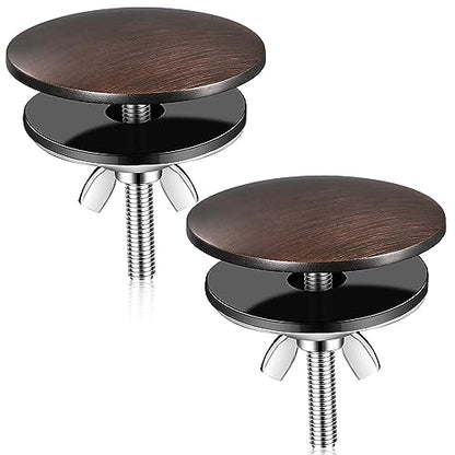 LEIFIDE 2 Pcs Kitchen Sink Faucet Hole Cover, Bronze - color: Bronze