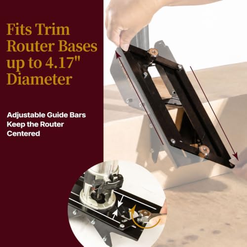 O'SKOOL Self-Centering Steel Spline Jig for Trim Routers