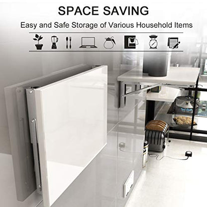 Folding Shelf Brackets, 16 Inch Heavy Duty L Bracket, Silver, 2 Pack - color: Silver, size: 16 Inch