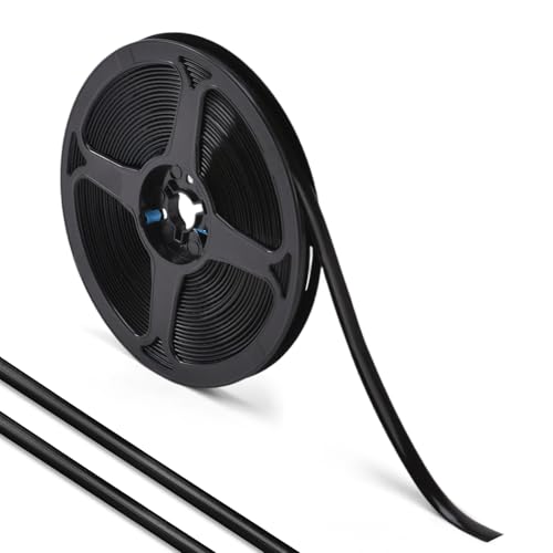 Caulk Tape Waterproof, Self Adhesive Caulking Tape, 0.3 inch x 19.7ft Caulk Strip for Toilet Base Sink Stove, Peel and Stick Tile Gap Sealer Strip, Beautify Home Edges (Black) - color: Black