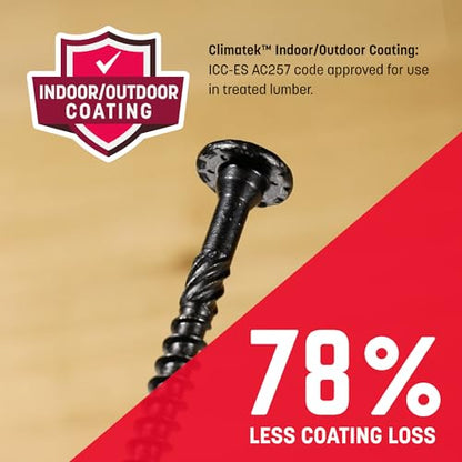 GRK Fasteners RSS™ 5/16 x 4 Rugged Structural Screws, Black, 25 PCS - size: 5/16" x 4"