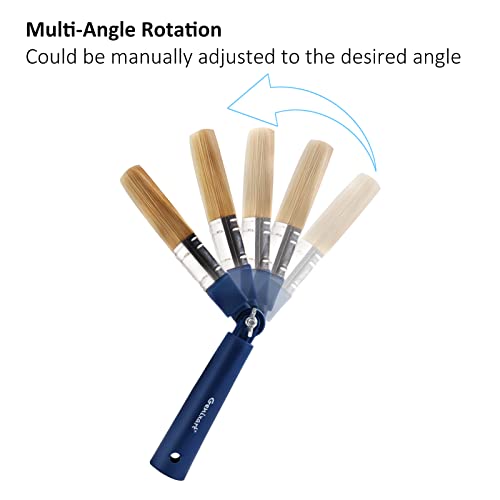 Genixart Extendable Paint Brushes, Wood Stain Brush Set for Fence, 3 Pack