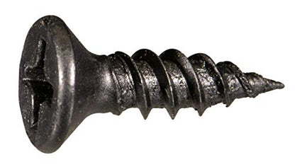 Hard-To-Find Fastener Phillips Flat Twinfast Wood Screws, Black Phosphate, Durable & Secure Indoor Wood Screws for Cabinets, Home Improvement, DIY, Construction, Interior Renovations, #6 x 1/2" - size: #6 x 1/2" Pack of 100