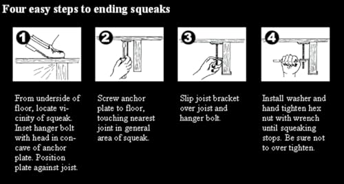 Squeak Ender 2084 Hardwood Floor Subfloor Squeak Eliminator Brackets 12 Pack