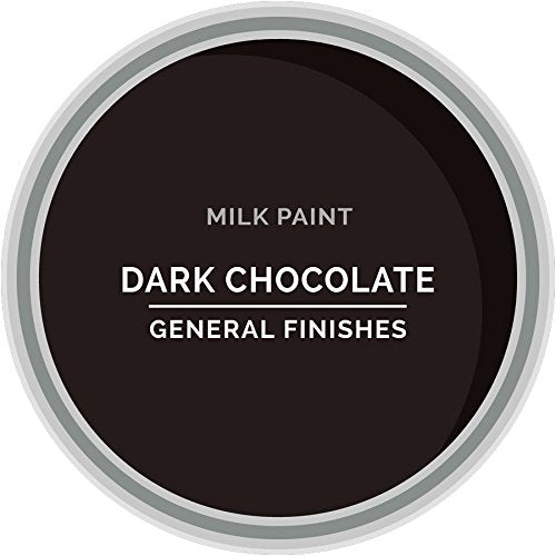 General Finishes Water Based Milk Paint, 1 Pint, Dark Chocolate - color: Dark Chocolate, size: 16 Fl Oz (Pack of 1)