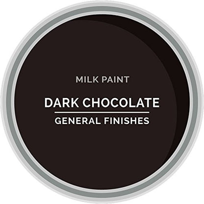 General Finishes Water Based Milk Paint, 1 Pint, Dark Chocolate - color: Dark Chocolate, size: 16 Fl Oz (Pack of 1)