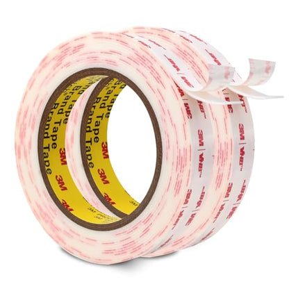 3M Double Sided Tape 3/4''x15.4Ft 2 Pack - color: White, size: 0.75''×15.4Ft