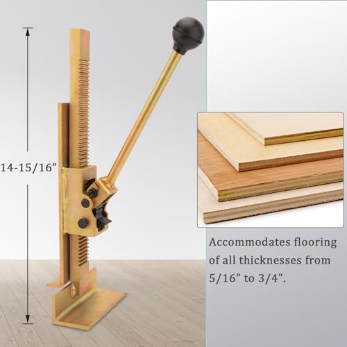Flooring Jacks for Hardwood Floors, Professional Hardwood Flooring Jack and Positioning Tool for Straightening and Installing Laminate Hardwood Flooring Without Pry Bars and Crowbars