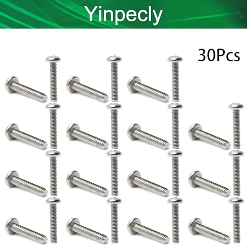 30Pcs M4-0.7 x 20mm Pan Head Phillips Machine Screws - size: M4 x 20mm