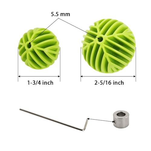 Flex Bit Placement Tool & Bumper Ball Guide Kit for 3/16" Shank Drill Bits - Includes 1-3/4" & 2-5/16" Guides for Cable Installation - style: 5.5mm PVC Bumper Balls
