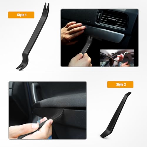 GOOACC Auto Trim Removal Tool Kit No-Scratch - color: 4PCS Trim Removal Tool Black