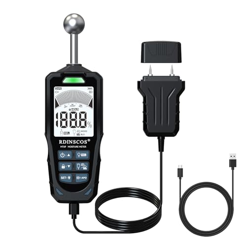 RDINSCOS 2-in-1 Pin & Pinless Moisture Meter - color: Black_base