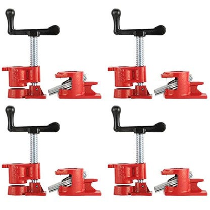 4 Pack 3/4" Wood Gluing Pipe Clamp Set, Pipe Clamps for Woodworking - style: 4 Pack, 3/4"