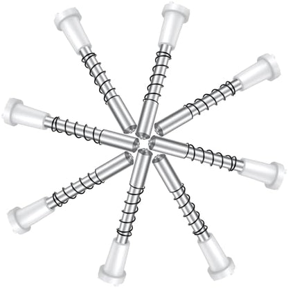 50 Pack Window Screen Plunger Latches with Caps White - color: White