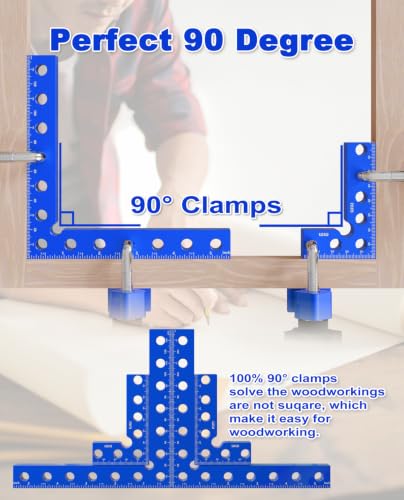 8 Pcs Corner Clamps for Woodworking, 90 Degree Clamp With Storage Box. - size: 8PCS
