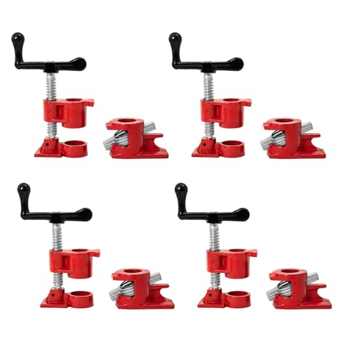 3/4" Pipe Clamps for Woodworking, Heavy Duty Quick Release, 4 Pack - style: 3/4"