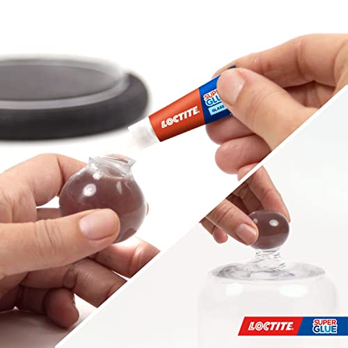 Loctite Glass Glue, 2 Gram Tube, 6 Pack - Clear Superglue for Glass, Plastic, Wood, Metal, Crafts, & Repair, Instant Glue Adhesive, Quick Dry - size: 0.07 Oz (Pack of 6)