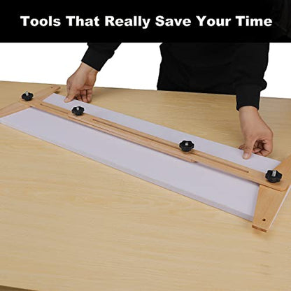Stair TreadTemplate Tool,Stair Tread Jig Stair Tread Gauge Stair Tread Template Tool Wooden Stair Tread Template Tool, Stair Tread Jig, Stair Tread Gauge and Shelf Layout Tool