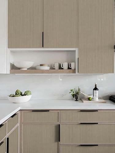 Heroad Oak Wood Contact Paper for Cabinets Countertops Drawers Table Desk Wood Wallpaper Modern Wood Grain Contact Paper Self Adhesive Removable Vinyl Rolls 17.7" x 197" - color: Light Oak Wood, size: 17.7" x 197"