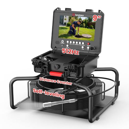 Sanyipace Inspection Camera with 512Hz Transmitter, Self-Leveling,7MM/66FT - size: 66FT/20M