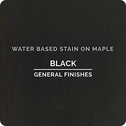 General Finishes Water Based Wood Stain, 1 Quart, Black - color: Black, size: 1 Quart