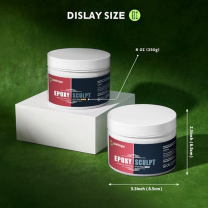 AB Epoxy Sculpt Clay, with Tools, White, 2 Part Modeling Compound 1 Pound - color: WHITE, size: 1 Pound