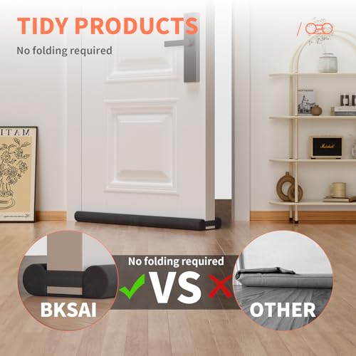 BKSAI Under Door Draft Stopper, 32-36in, Black - color: Black, size: 32-36in