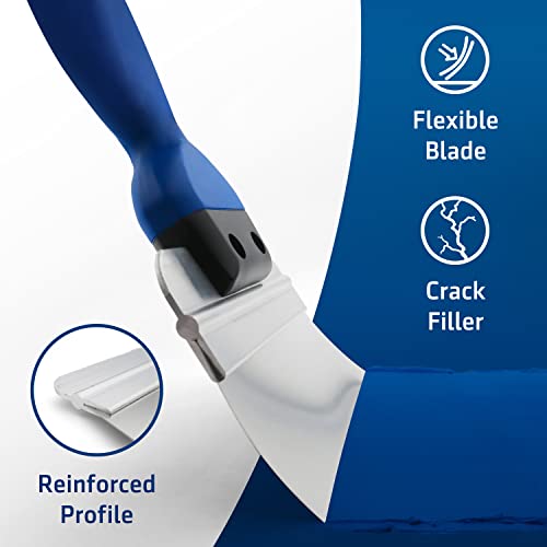 18" Pro Taping Knife | Premium Stainless Steel Blade with a Soft Grip | Best Drywall Taping Tool
