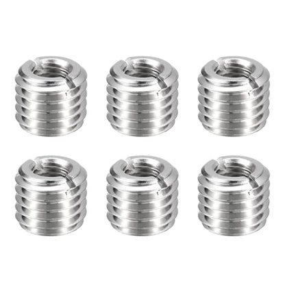 HARFINGTON 6pcs Thread Repair Inserts M14 x 2 Male to M8 x 1.25 Female Thread 12mm Long Stainless Steel Reducing Nuts Metric Self Tapping Sleeves Threaded Reducer Industrial Fasteners - size: M14 x 2 Male to M8 x 1.25 Female x 12mm