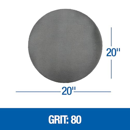 Mercer Industries 447080 Floor Sanding Screen Disc, 10 Pack, 20", Grit 80 - size: 20-Inch, style: Grit 80