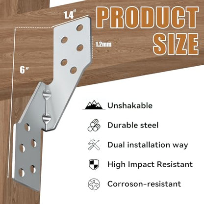 30 Pack Right Size Hurricane Straps Tie Brackets - size: Right Side