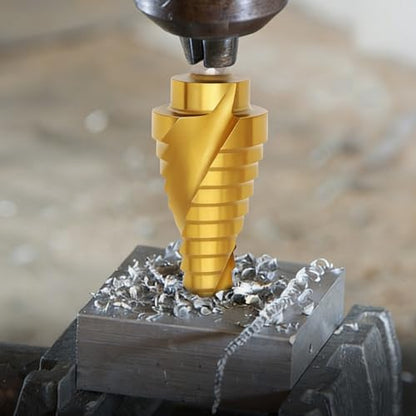3Pc Step Drill Bit Set with Titanium Coating - style: 3PC-Spiral