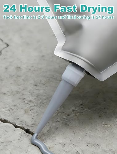 E-SDS Cement Crack Filler Self-Leveling, 2.2LB Concrete Repair Sealant - size: 2 PACK