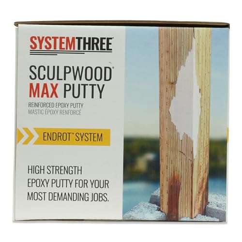 System Three SculpWood Max Putty Epoxy Wood Filler, 2 Gallon Kit - size: 2 Gallon