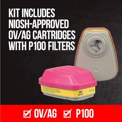 3M P100 / OV/AG Multi-Purpose Reusable Respirator 62023, Medium