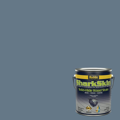 Rodda Paint SharkSkin Deck and Siding Stain, 1 Gallon (4-Pack), Tidal - color: Tidal, size: 1 Gallon (Pack of 4)