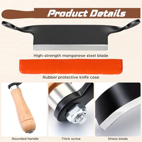 5 Inch Draw Knife Debarking Tool for Woodworking,Straight - size: 5 Inch, style: Straight