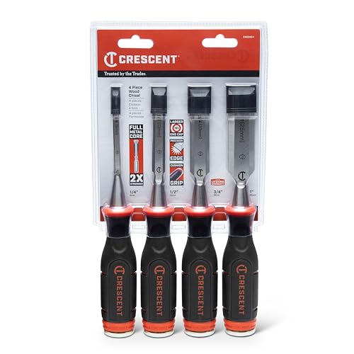 Crescent 4 Piece Wood, 1/4", 1/2", 3/4"", 1" Chisel - CWCHS4 - style: 4 Piece