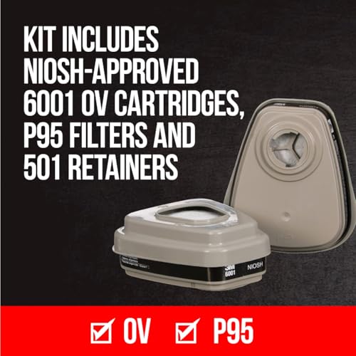 3M OV/P95 Advanced Comfort Reusable Respirator 7512P1-DC, Medium