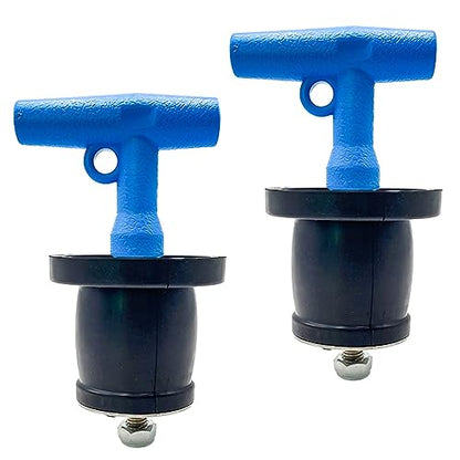 2 Pcs Mechanical Test, Seal, Cleanout Pipe Plug 1-3/4" to 2-1/4" - size: 1-3/4 to 2-1/4 in (Pack of 2)