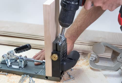 Massca Pro M2 Pocket Hole Jig, Aluminum Woodworking Tools for Wood Joinery