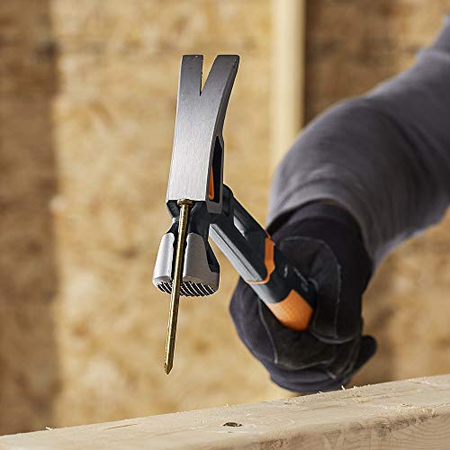 Fiskars Pro IsoCore 16" Milled-Face Framing Claw Hammer, 22oz - style: Milled Face Framing 22 oz