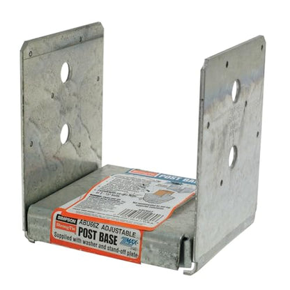 Simpson Strong-Tie ABU66Z ABU ZMAX Galvanized Adjustable Standoff Post Base for 6x6 - size: 1 Each