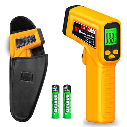 FKM Infrared Thermometer Gun High Precision 13-Point Laser -58°F~1112°F - color: Golden