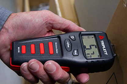 Triplett Pin Moisture Meter for Wood and Building Materials with Audible Indicator (MS100)
